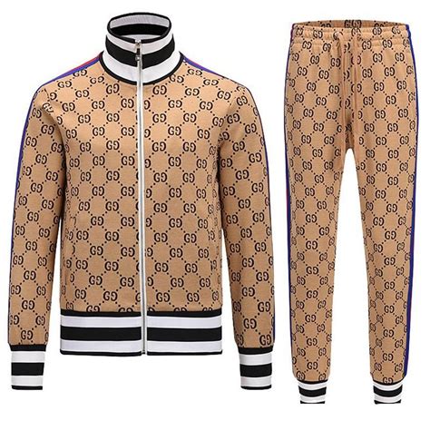 white gucci tracksuit mens|cheap gucci tracksuit men.